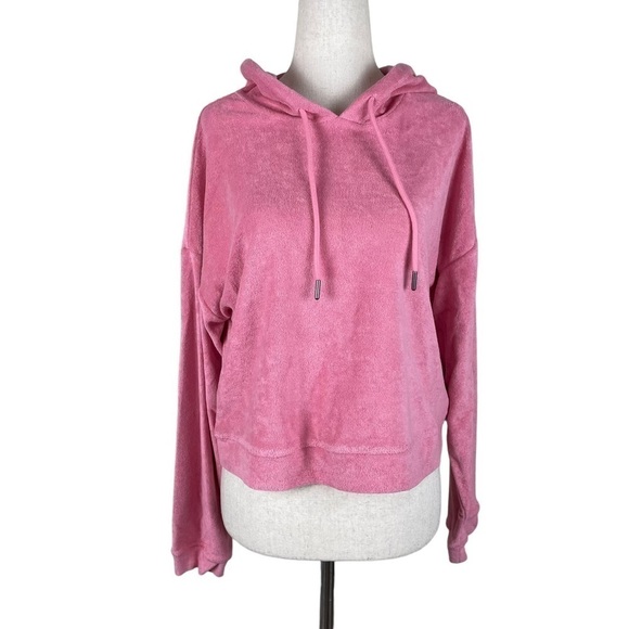 WAYF 98 Pink Hooded Top - Picture 1 of 10